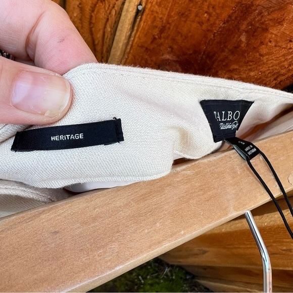 NWT Cream Beige Linen Viscose Trouser Pants 🌿 - Picture 12 of 12